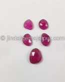 Rubellite Rose Cut Slices